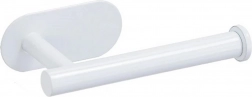 Samolepicí držák na toaletní papír bílý