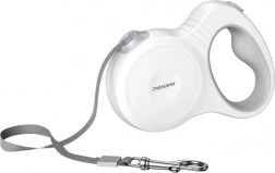 Automatické samonavíjecí vodítko pro psy Petsuper 5 m bílé