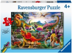 Ravensburger puzzle T‑Rex Terror 35 dílků