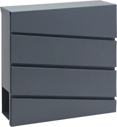 Poštovní schránka z galvanizované oceli s novinovým držákem