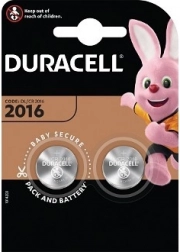 DURACELL lithiová knoflíková baterie CR2016 3V – balení 2 ks
