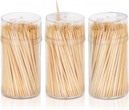 Bambusové párátka 6,5 cm, 3×200 ks v dávkovači