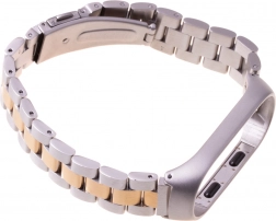 Kovový náramek pro XIAOMI MI BAND 3/4 – stříbrno-zlatý