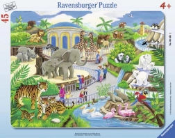 Ravensburger puzzle Návštěva v zoo 45 dílků