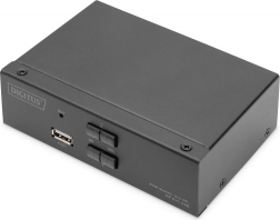 Přepínač KVM 2portový DisplayPort 4K 60 Hz s USB a audio