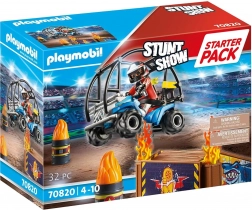 Playmobil Stunt Show startovací sada – kaskadérská show se čtyřkolkou a ohnivou rampou