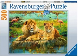 Ravensburger puzzle Lvi v savaně 500 dílků