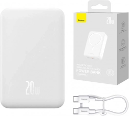Powerbanka Baseus Magnetic Mini 20000mAh bílá