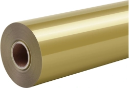 Termotransferová fólie HTVRONT Pure zlatá 30,5 cm × 1,8 m