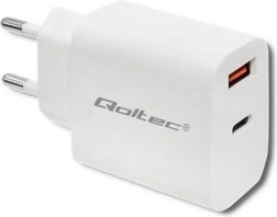 Síťová nabíječka 18W USB-C PD a QC 3.0 Bílá