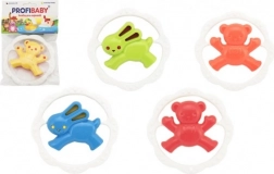 dětské chrastítko a kousátko kruh – medvídek nebo zajíček