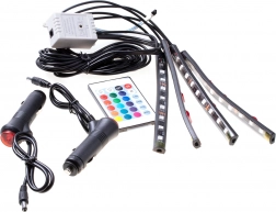 LED pásky do interiéru auta s dálkovým ovládáním