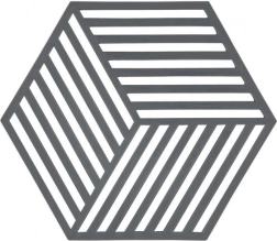 Podložka pod horké nádoby Zone Hexagon – Tmavě šedá