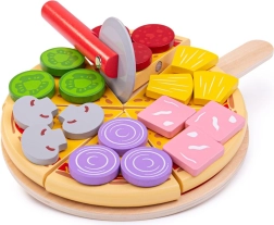 Bigjigs Toys dřevěná krájecí pizza