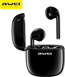 Bluetooth sluchátka černá s nabíjecí stanicí