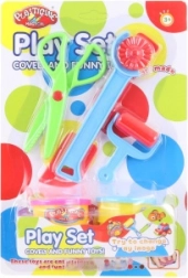 Modelovací sada pro děti s rádélkem, nůžkami a válečkem