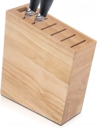 Dřevěný stojan na nože s přepážkami