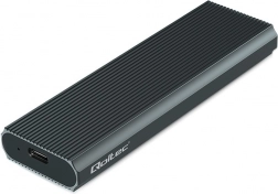 Hliníková externí klec pro M.2 NVMe SSD, USB 3.1 Gen2 10 Gb/s, až 4 TB, grafit