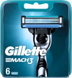 Gillette mach3 náhradní hlavice 6 ks
