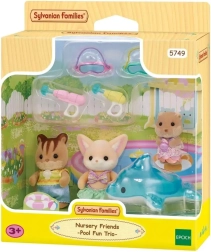 Sylvanian Families zábava v bazénu Baby Trio