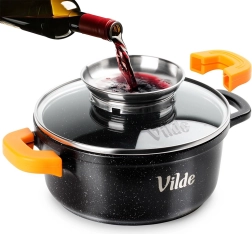 Granitový hrnec se skleněnou poklicí TERRUNA AROMA 16 cm, 1,2 l