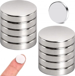 Neodymové magnety 10 × 2 mm – sada 10 ks