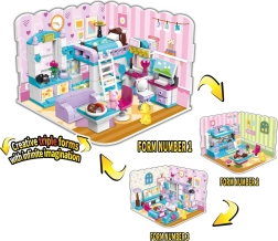 Qman neomezené nápady dívčí pokoj 3v1 stavebnice (194 dílků)