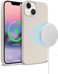 Magnetický kryt na iPhone 14/13 MagSafe v kamenné béžové barvě