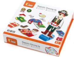 VIGA magnetická dřevěná oblékací hra – kluk, 8 postav