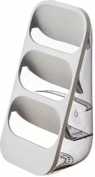 Odkapávač na příbory s organizérem, 3 přihrádky