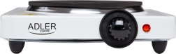 Elektrická jednodílná vařičská plotýnka ADLER 1500 W, bílá
