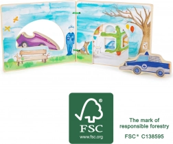 Dřevěná Interaktivní Knížka Policie Small Foot