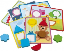 Dřevěná vkládačka DETOA pro děti od 2 let