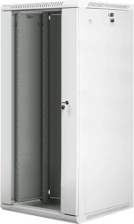 Nástěnná instalační skříň 19'' 27U 600x600 mm šedá skleněné dveře