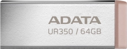 USB flash disk ADATA Ur350 64GB USB3.2 hnědý kov