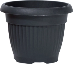 Květináč Terra kulatý antracit 64 cm