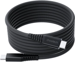 Choetech USB-C na USB-C magnetický kabel 240W 1.8m černý