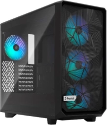 Fractal Meshify 2 RGB Black TG Lite – počítačová skříň s mesh čelem a tvrzeným sklem