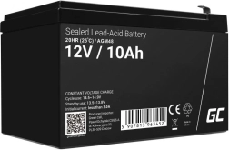 Bezúdržbová AGM VRLA baterie GREEN CELL 12 V 10 Ah pro UPS a záložní napájení