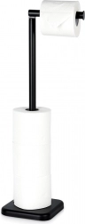 Volně stojící držák na toaletní papír 56 cm – černý VILDE