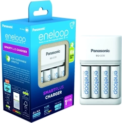 Eneloop nabíječka Smart and Quick BQCC55 + 4x AA baterie