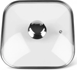 skleněná čtvercová poklice grande 27 × 27 cm orion