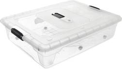 Nízký podpostelový úložný box na kolečkách 50 l