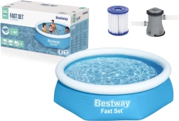 Nafukovací bazén BESTWAY Fast Set 244 × 61 cm s filtrací