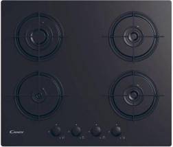 Plynová varná deska na skle, černá