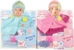 Oblečení pro panenku 40 cm s plenkou a dudlíkem