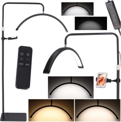 led oblouková kosmetická lampa 36 w s nastavitelnou teplotou a stojanem
