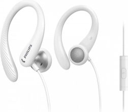 PHILIPS sportovní sluchátka do uší s háčky a mikrofonem