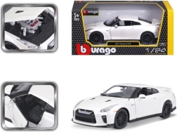 Kovový model auta 1:24 Nissan GT‑R – Bílá