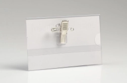 Jmenovka s klipem a špendlíkem